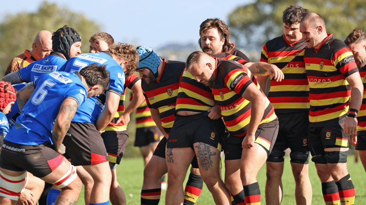 Saltash prop Liall Honey (blue scrum cap) is unavailable for tomorrow's trip to North Devon.