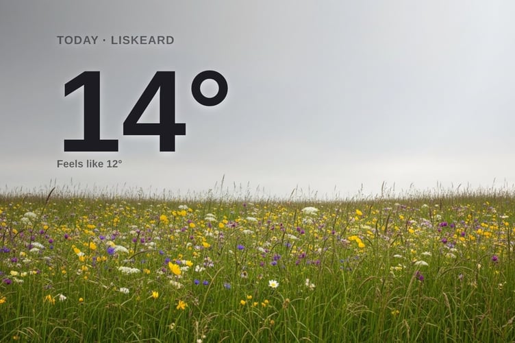 Liskeard weather: cloudy Tuesday with rain expected and a high of 13°C