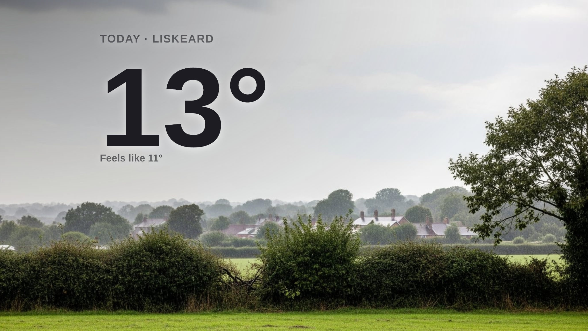Cloudy skies and light rain showers for Liskeard today - here's your Tuesday forecast