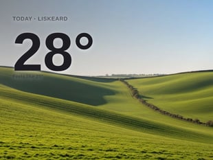 Liskeard: sunny day, high of 28°C